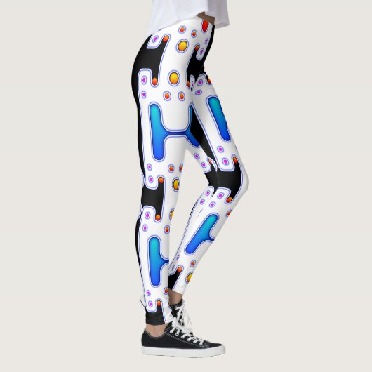 Leggings Robot futuriste mécanique Android (Droite)