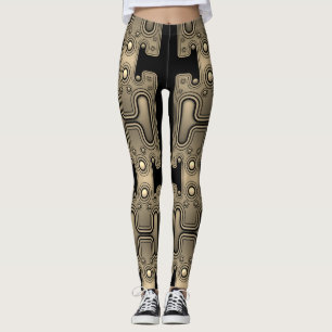Leggings Robot futuriste Sepia mécanique Android
