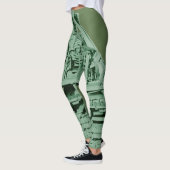 Leggings Robotique Métal Machinerie Vert industriel (Gauche)