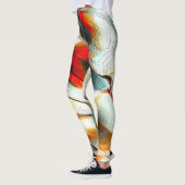 Leggings Roche argentée rugueuse au-dessus du membre brûlan (Gauche)