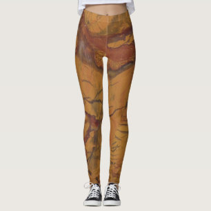 Leggings Roche naturelle de Jasper rouge flashy Photo conçu