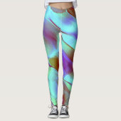 Leggings Roche polie en violet chromé (Devant)