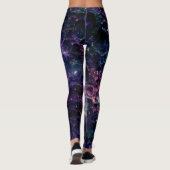 Leggings Roche spatiale cool de la galaxie violette (Dos)