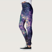 Leggings Roche spatiale cool de la galaxie violette (Gauche)