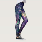 Leggings Roche spatiale de galaxie violette cool (Droite)