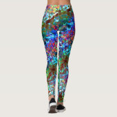 Leggings Rocher bleu psychédélique ou cybernétique (Dos)