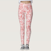 Leggings Rocher De Marbre Rose Fissure Joliment Pattisé (Devant)