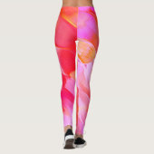 Leggings Rocher rose et orange pâle (Dos)