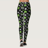 Leggings Roches de curling et pattes Shamrocks (Dos)