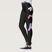 Leggings Rocket - Purple & PinkAbstract Pop Art. FLY! (Gauche)