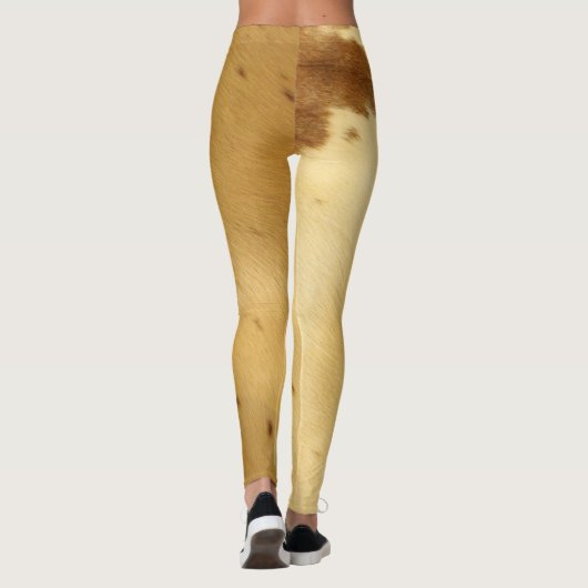 Leggings Rodéo beige chaud de séance d'entraînement de (Dos)