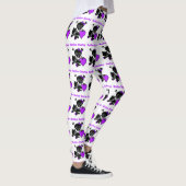 Leggings Roller Derby Heart (Violet) (Droite)