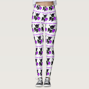 Leggings Roller Derby Heart (Violet)