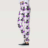 Leggings Roller Derby Heart (Violet) (Gauche)