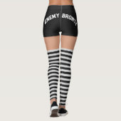 Leggings Roller Derby Nom Black Shorts Chaussettes rayées (Dos)