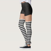 Leggings Roller Derby Nom Black Shorts Chaussettes rayées (Gauche)