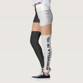 Leggings Roller Derby Red White Booty Shorts Chaussettes No (Gauche)