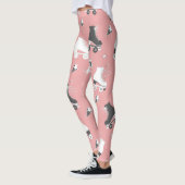 Leggings Roller skates cassette motif. (Gauche)