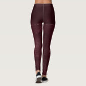 Leggings Romance Vin De Minuit | Dark Satiny Grunge Damask (Dos)