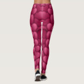 Leggings Romantic 3D Red Hearts Pattern-32322 (Dos)