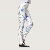 Leggings Romantic purple botanical wallpaper (Droite)