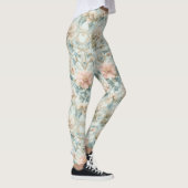 Leggings Romantic Regency Pastel Floral Print (Droite)