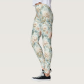 Leggings Romantic Regency Pastel Floral Print (Gauche)