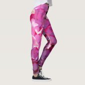 Leggings Romantique rose floral élégant hydrangeas (Droite)
