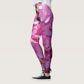 Leggings Romantique rose floral élégant hydrangeas (Gauche)
