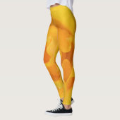 Leggings Romantique Rose Jaune gouttes d'eau (Gauche)