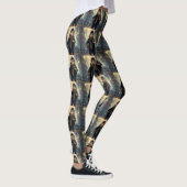 Leggings "Rongeur Rock 'n' Roll : Le Capybara Mohawk Rockst (Droite)