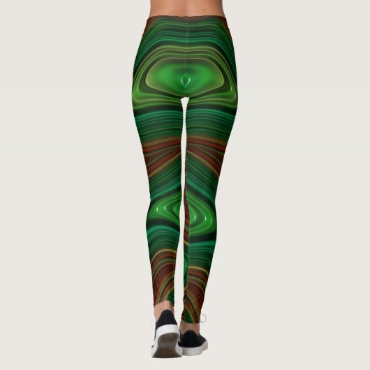 Leggings ~rood zwarte Kerstmis (Achterkant)