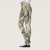 Leggings Rooster Garden Flower Papillon Art (Gauche)