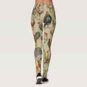Leggings Rooster Poulet de la ferme Pays Animal (Dos)
