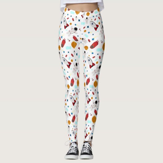 Leggings Roquettes et astronautes (Devant)