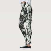 Leggings Rorschach noir et blanc (Gauche)
