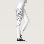 Leggings Rosa Minimalist Line Art (Droite)
