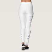Leggings Rosa Minimalist Line Art (Dos)