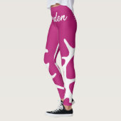 Leggings Rosa samiskt inspirerade teck (Gauche)