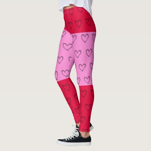 Leggings rose (Gauche)