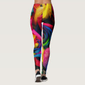 Leggings Rose Arc-En-Ciel De Couleur Glorieuse (Dos)