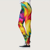 Leggings Rose Arc-En-Ciel De Couleur Glorieuse (Gauche)
