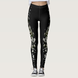 Leggings rose blanche