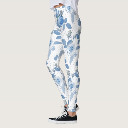Leggings Rose bleu (Gauche)
