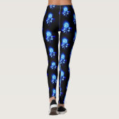 Leggings Rose bleu brûlant (Dos)