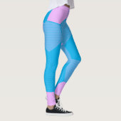 Leggings Rose/bleu rétro (Droite)