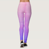 Leggings Rose Bleu rustique ombre (Dos)
