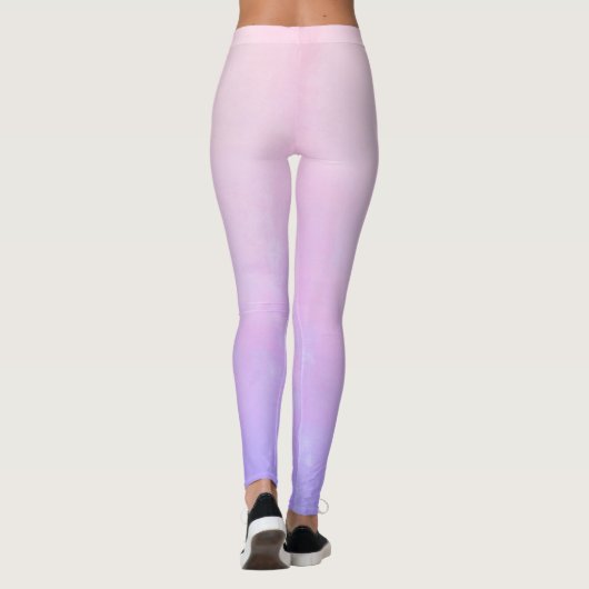 Leggings Rose Bleu rustique ombre (Dos)