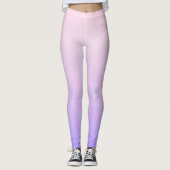 Leggings Rose Bleu rustique ombre (Devant)