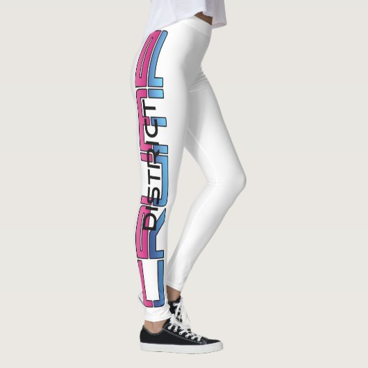 LEGGINGS ROSE/BLEUE - LÉGUMES BLANCS (Droite)